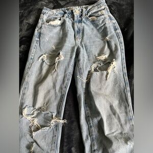 GARAGE LIGHTWASH MOM JEANS